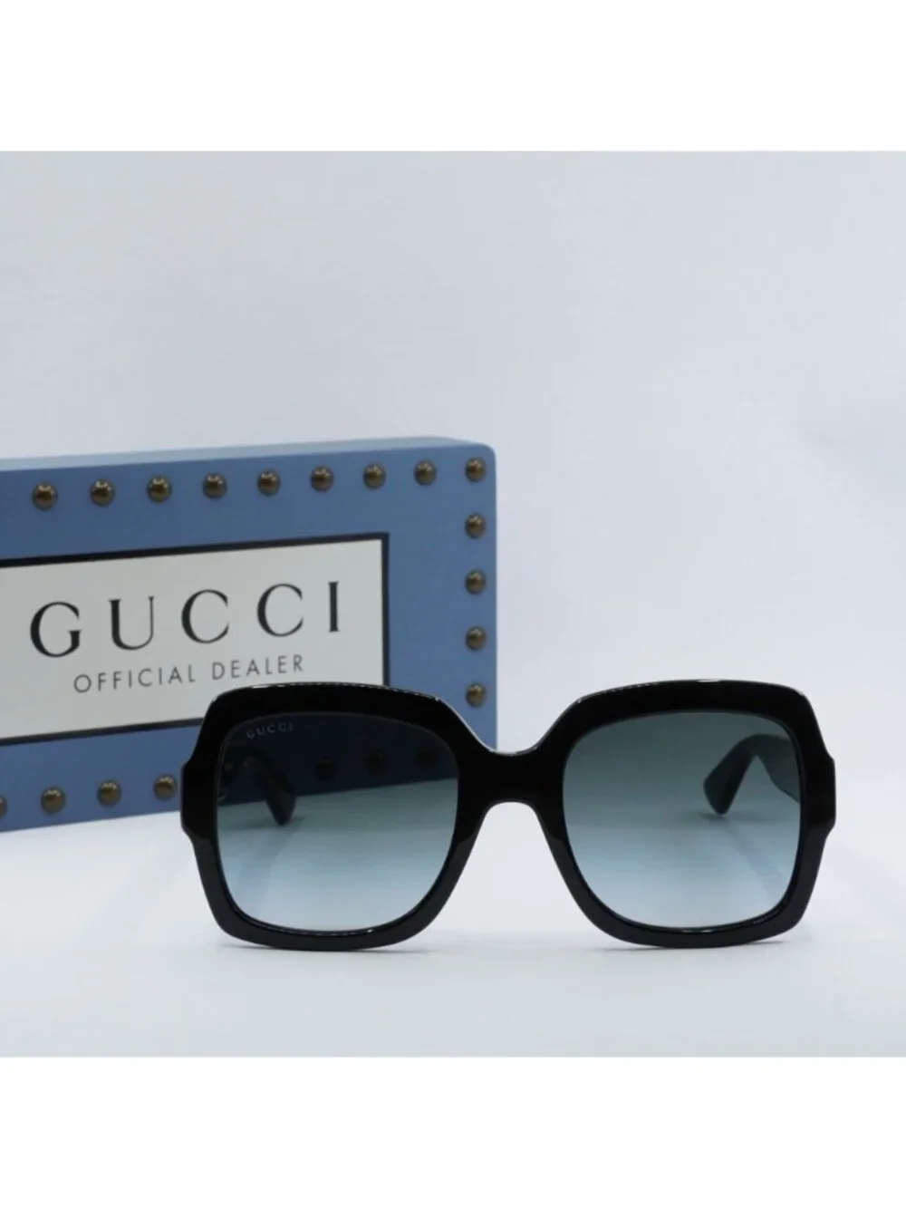 Gucci GG0036SN 001 Square Sunglasses - Black / Grey